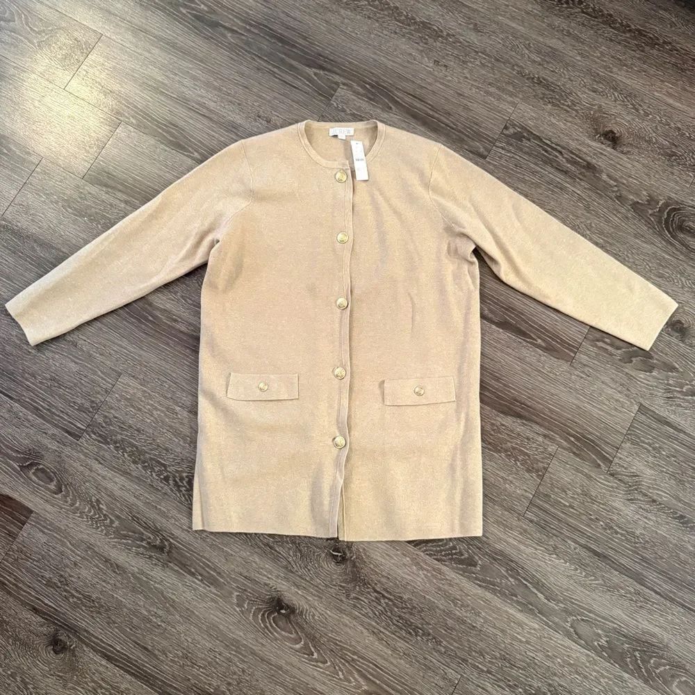 J. Crew Long Giselle sweater blazer New